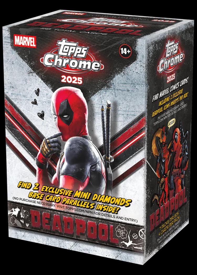 2025 Topps Chrome Deadpool Value Box — marvel