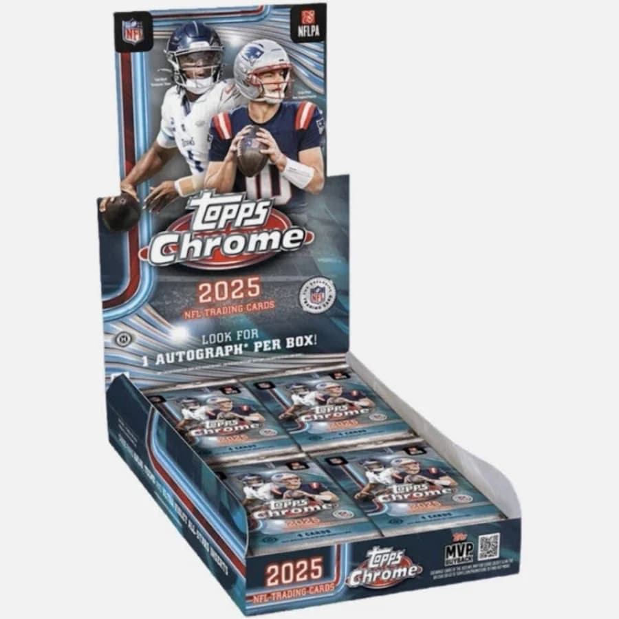 2025 Topps Chrome Football Hobby Box — nfl