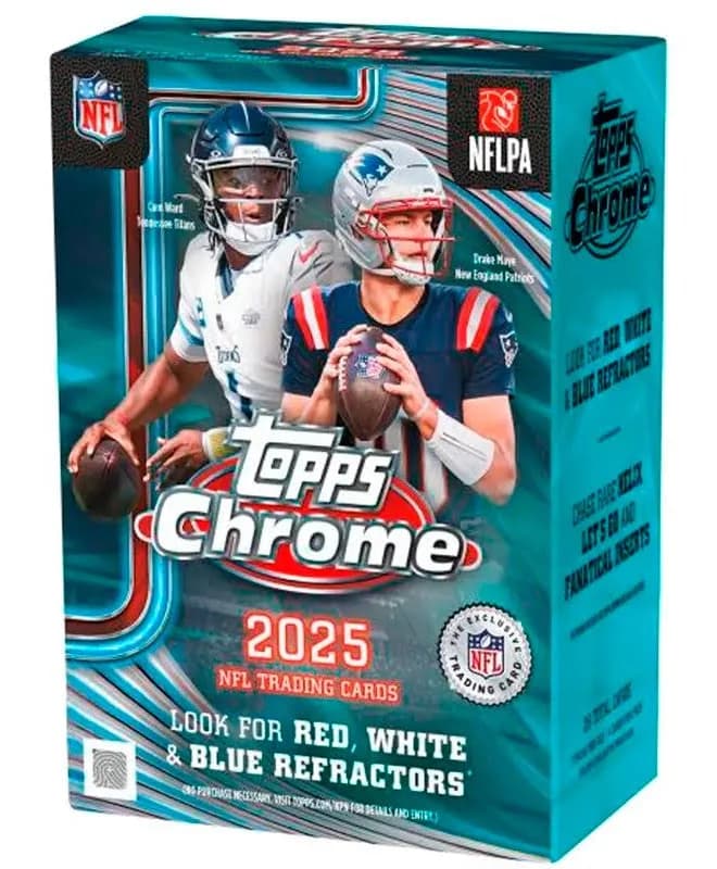 2025 Topps Chrome Football Value Box — nfl